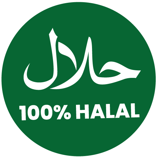 100% Halal Badge